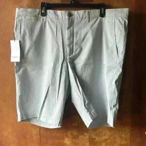 Goodfellow Linden Style Flat-Front Shorts Gray 10.5 Inseam Size 40